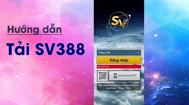 Tải ứng dụng SV388 về điện thoại di động